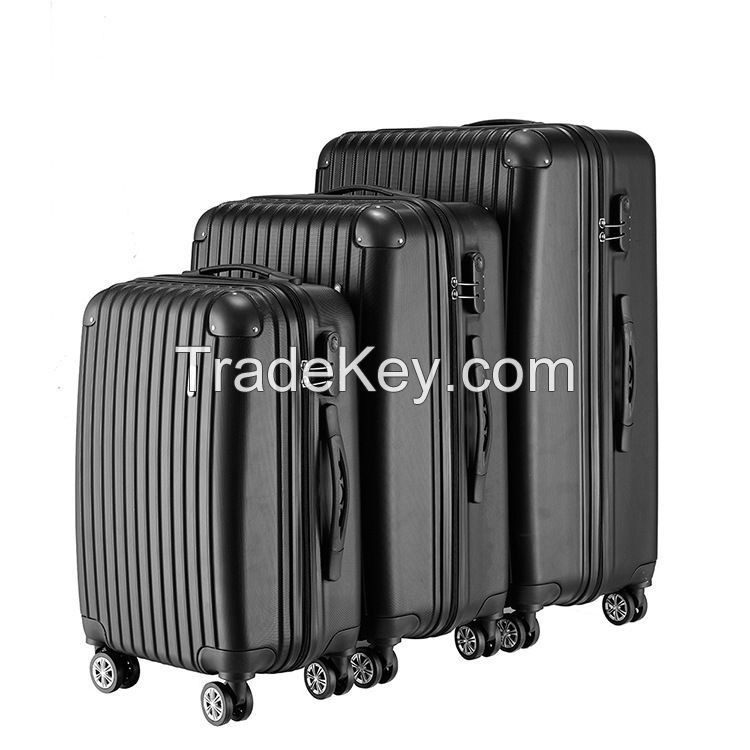 Hot selling Best travel 3 pieces PC trolley suitcase set luggage carry on luggage poly carbonate luggage