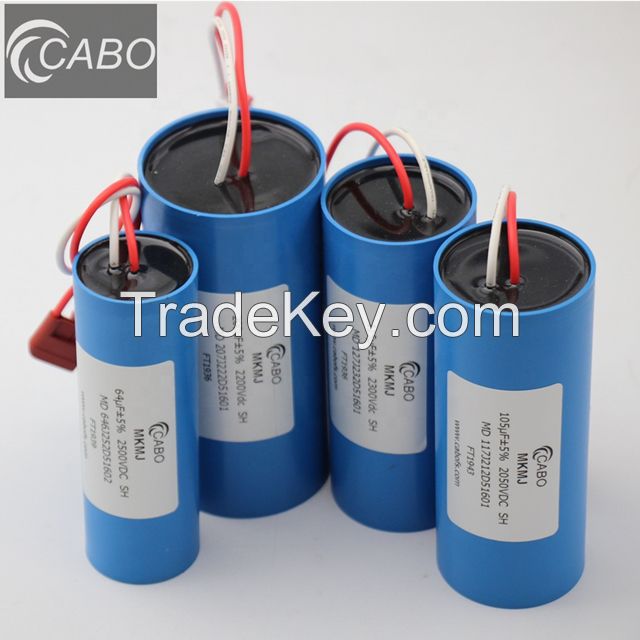 Cabo MKMJ-MD cylindrical icar defibrillator capacitors for defibrillators