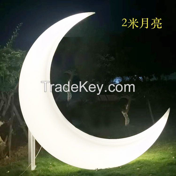 solar decorate moon light in  outside