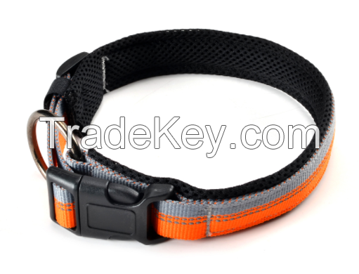 OEM durable colorful 3M reflective dog collar 