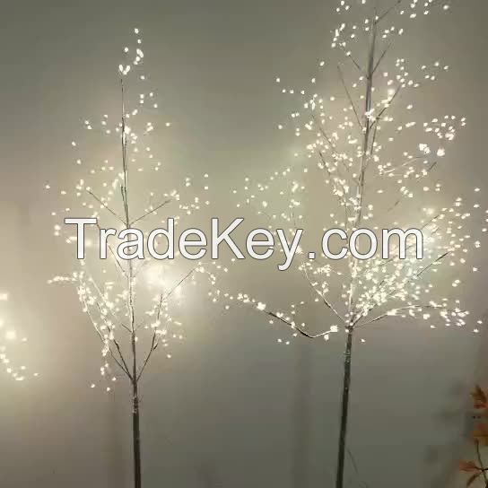 Artificial palm decorative led christmas led tree light