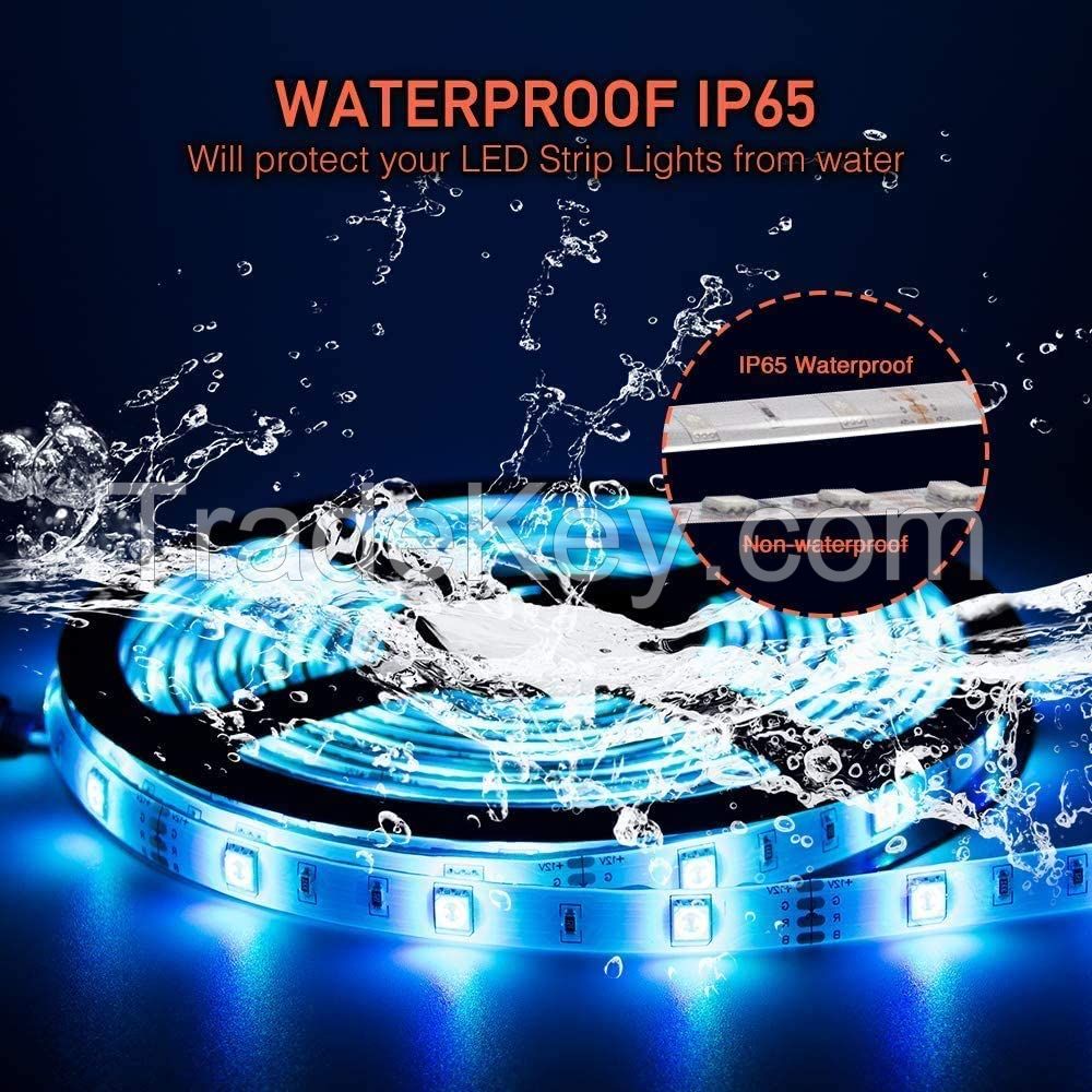 LED Strip Lights Waterproof,Color Changing 300LEDs 44-Key Remote for Christmas Decoration