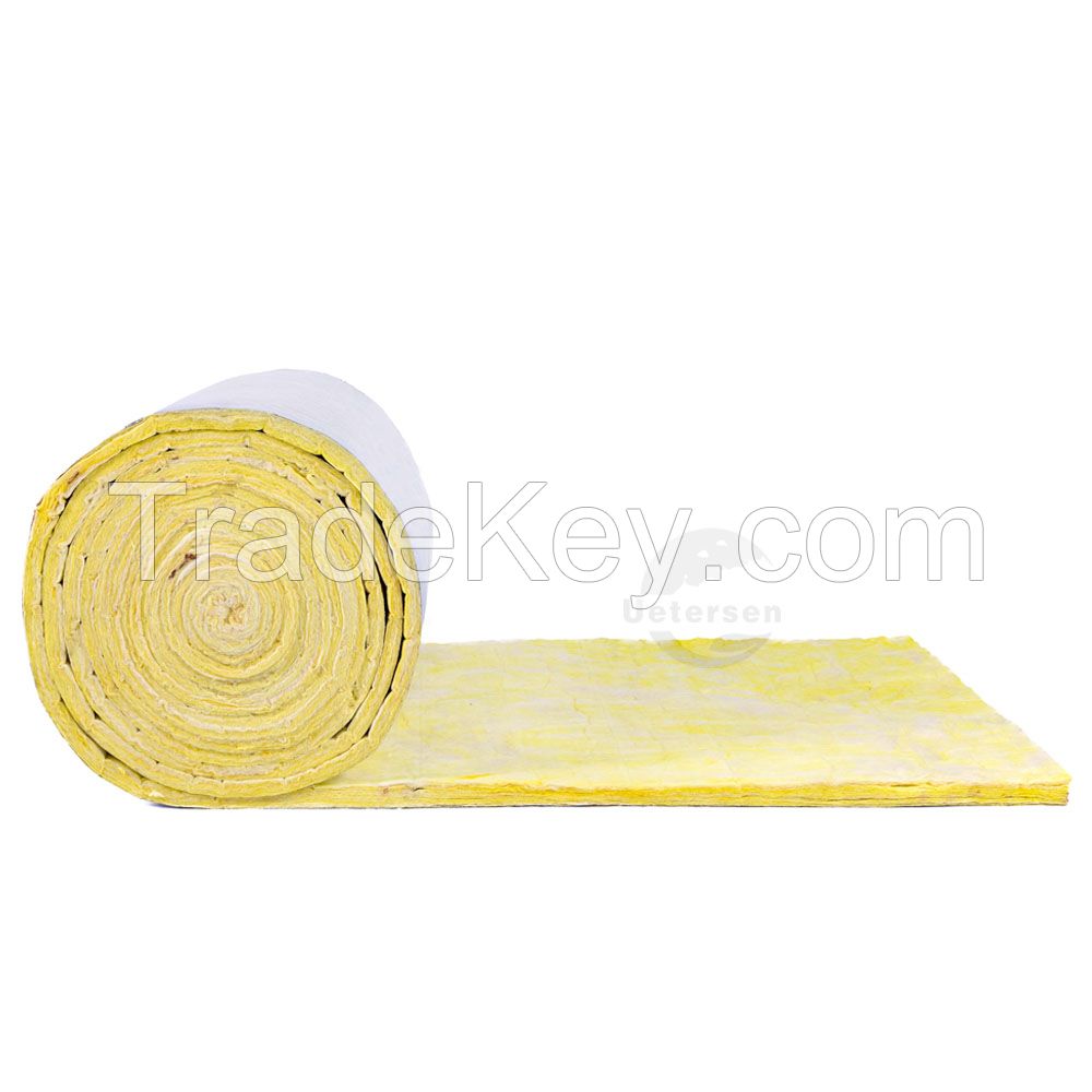 Fiberglass Insulation Blanket/ Rolls Glass Wool With Aluminium Foil