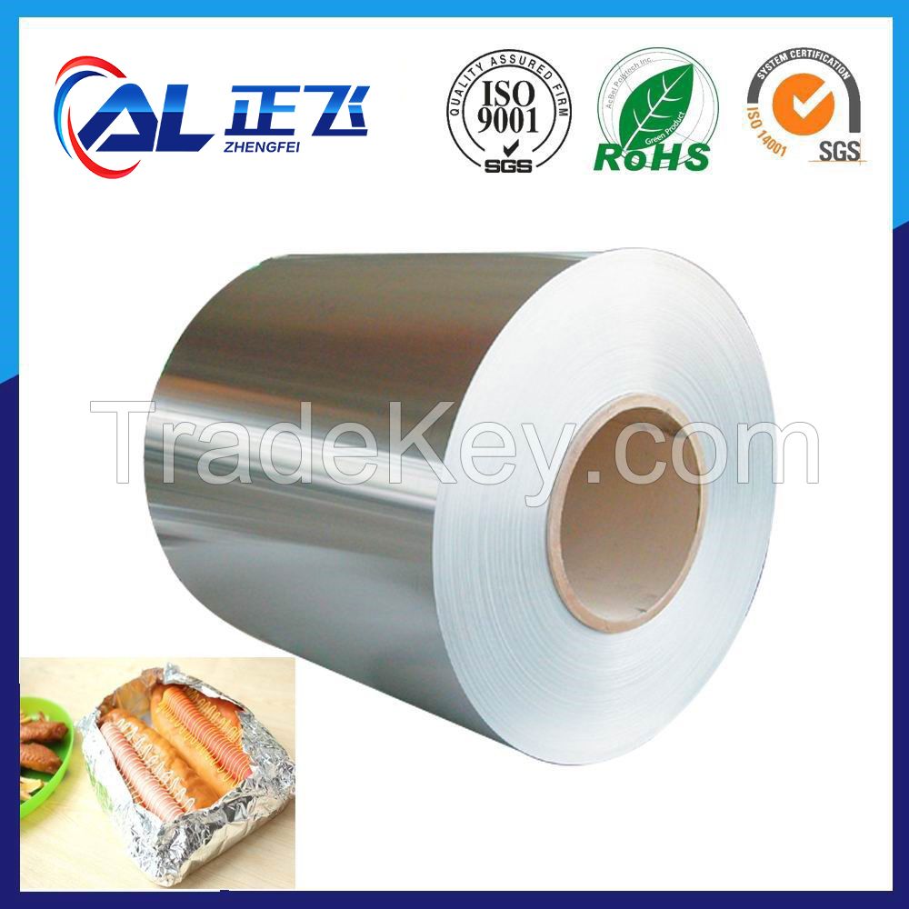8011 lacquer coated aluminum foil for food container 3003 aluminum foil