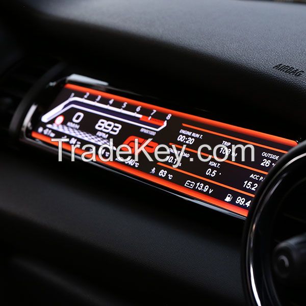 Passenger LCD Display for MINI Cooper F55 F56 F57 JCW Digital Dash Panel Copilot Racing Dashboard