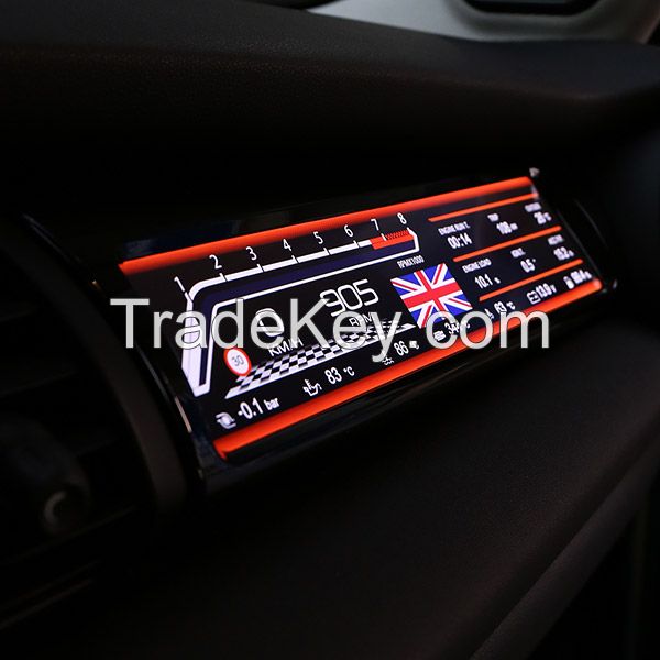 Passenger LCD Display for MINI Cooper F55 F56 F57 JCW Digital Dash Panel Copilot Racing Dashboard