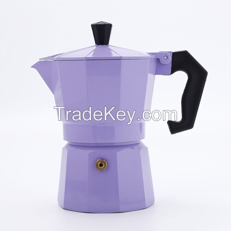 6-cup Stovetop Aluminum Espresso Moka Pot or Maker with fashionable design and reasonable price