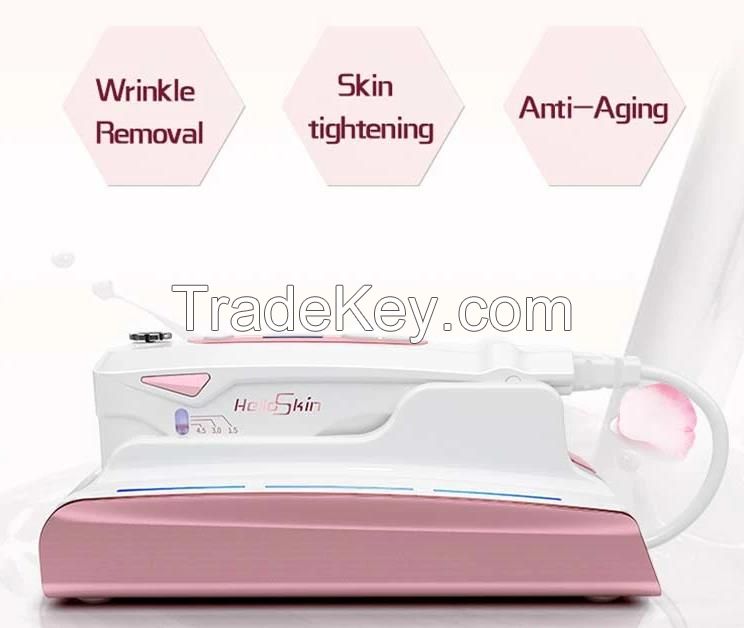 Anti Wrinkle Hifu Cartridges Mini Hifu Salon SPA Beauty HIFU Machine with CE for Face Lifting