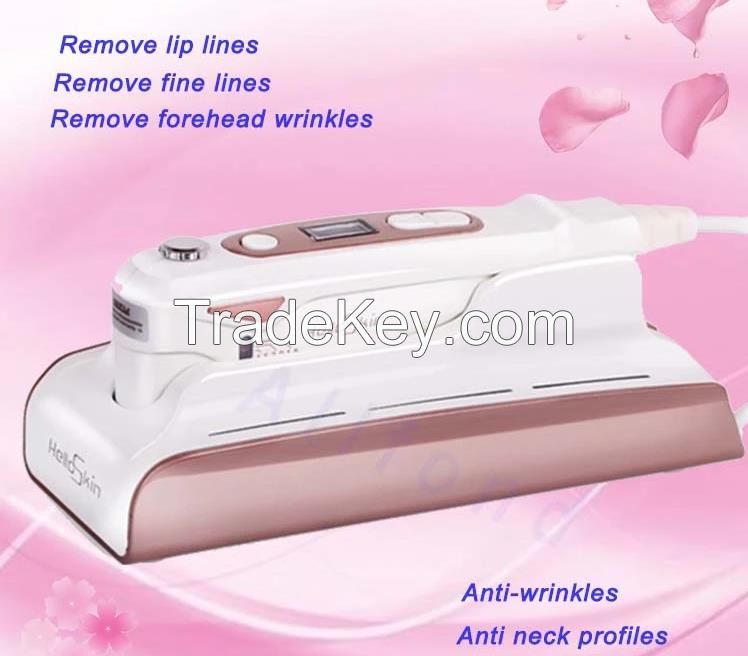 Anti Wrinkle Hifu Cartridges Mini Hifu Salon SPA Beauty HIFU Machine with CE for Face Lifting