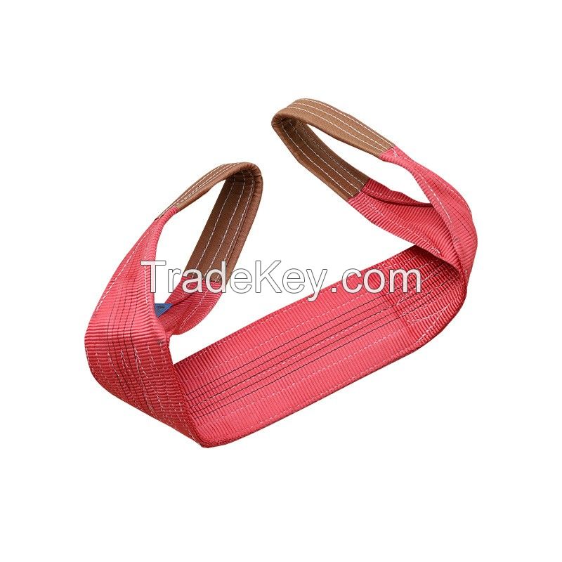 5T polyester woven eye&amp;eye  flat webbing sling  5T  EN1492-1  CE, GS