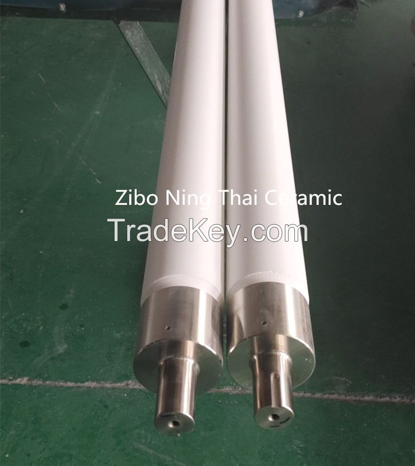 Fused Silica Ceramic Rollers Used In Tempered Glass Machine