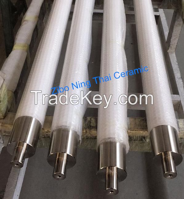 Fused Silica Ceramic Rollers Used In Toughened Glass Furnace