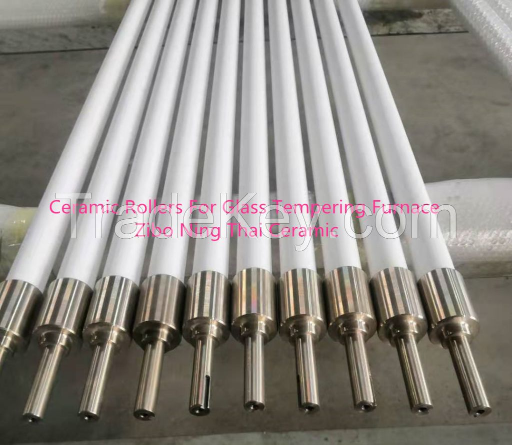 Fused Silica Ceramic Rollers Used In Tempered Glass Machine