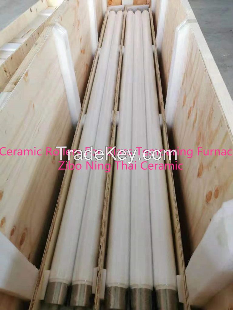 Fused Silica Ceramic Rollers Used In Glass Tempering Furnace