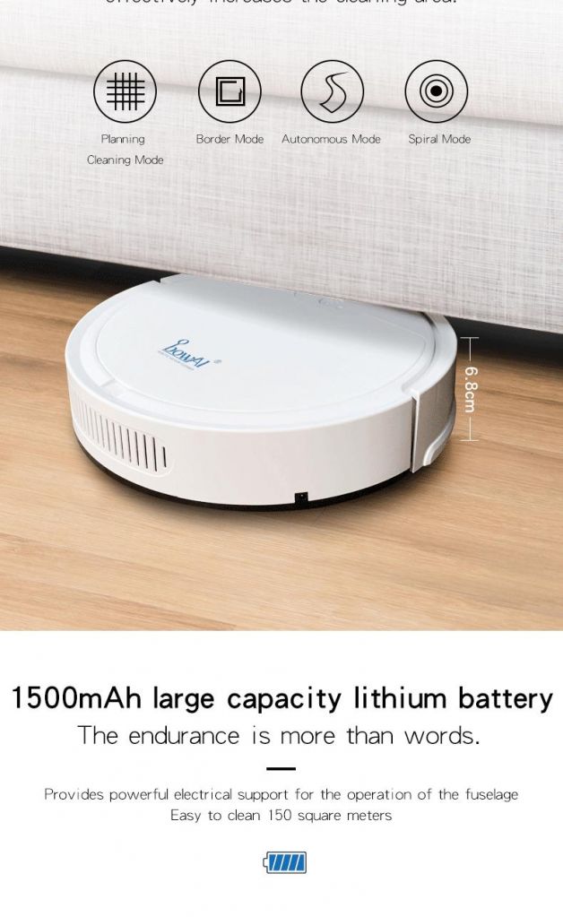 Intelligient Robot Vacuum Cleaner With Self-charging