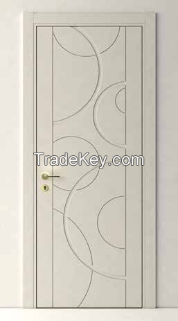 Classic white Flush interior wood door 