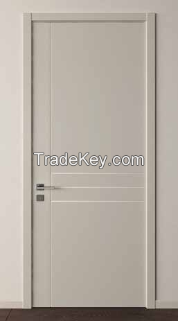 Classic Flush grooving interior wood door 