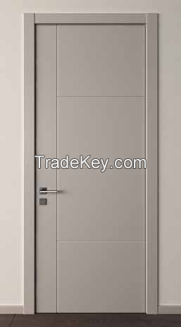 Classic Flush grooving interior wood door 