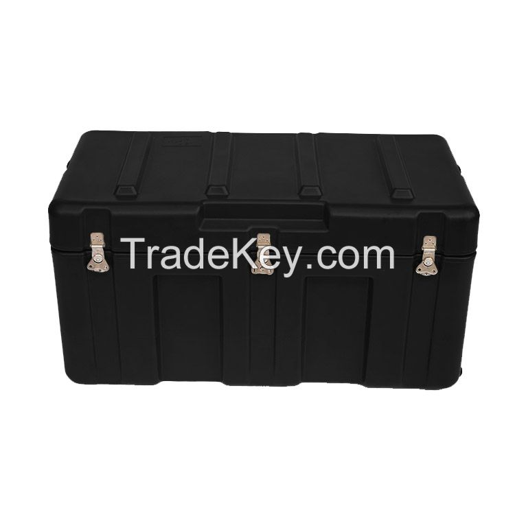 Promotional durable cheap black tool box plastic military waterproof tool box in stock