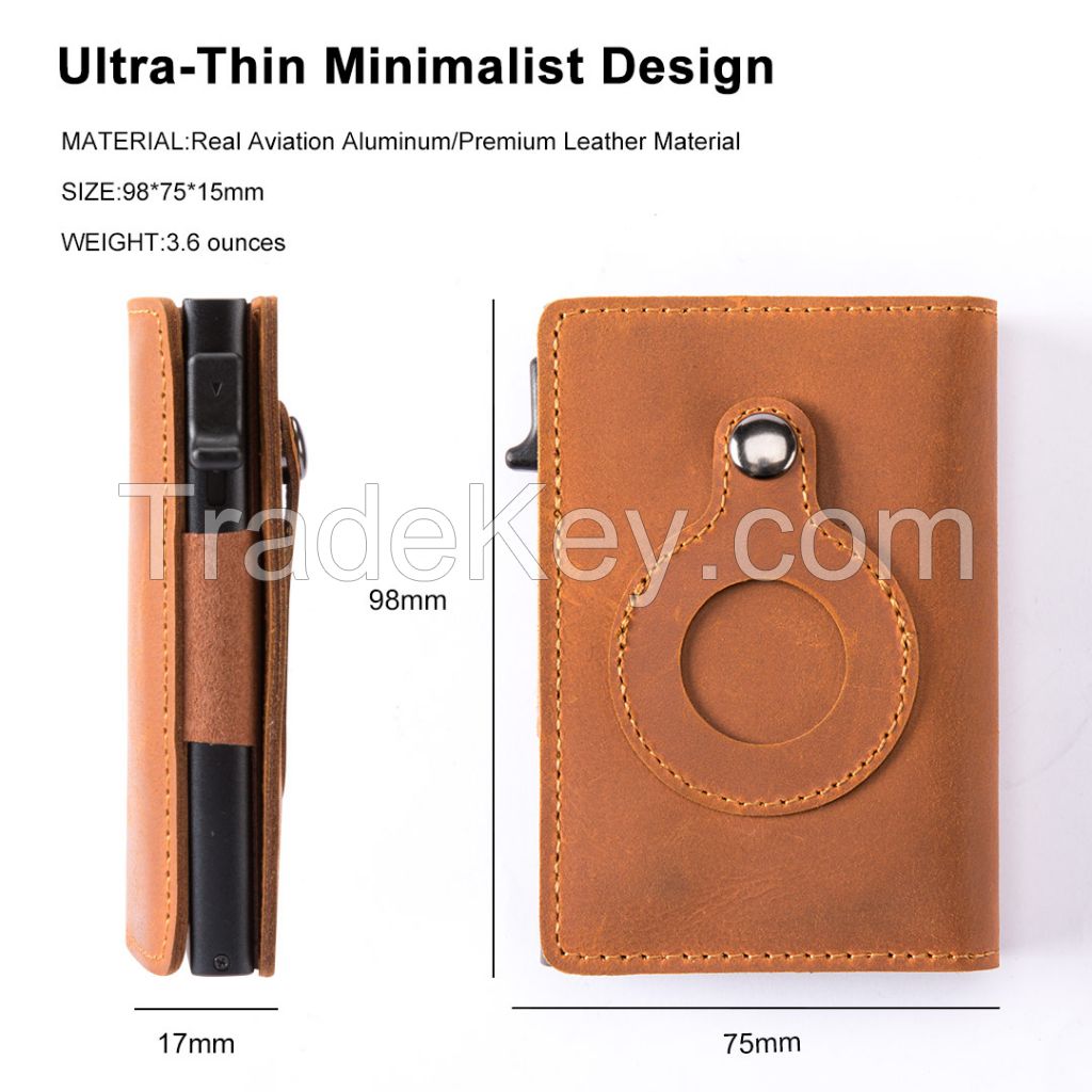 Slim Pop Up Airtag Wallet for Men