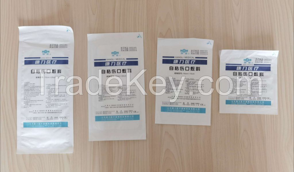 Self adhesive wound dressing