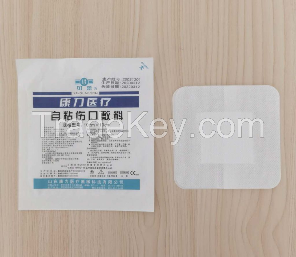 Self adhesive wound dressing