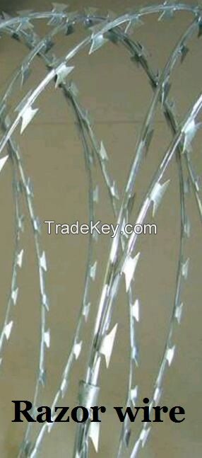 Barbed wire / razor wire / viper net / barbed wire rolling cage
