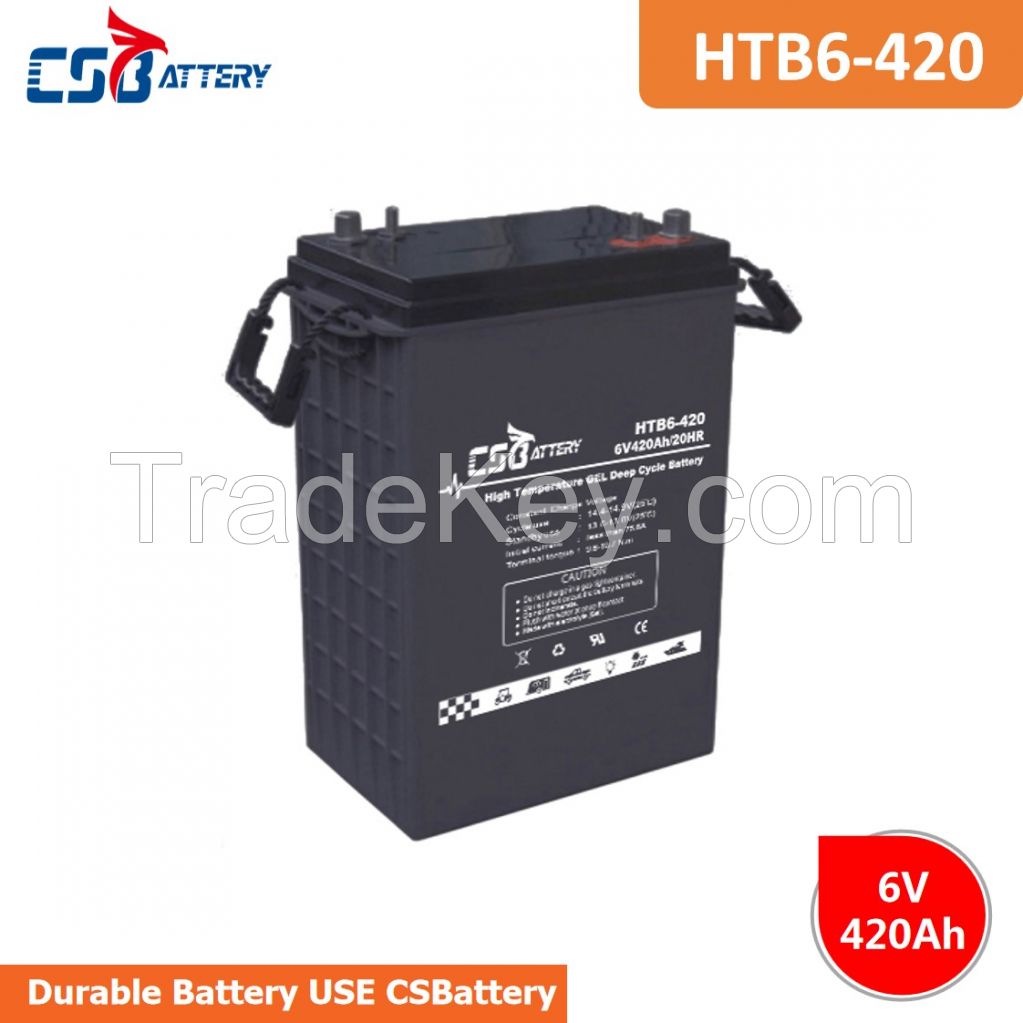 CSBattery 6V420Ah High Temperature Long Life Deep Cycle GEL Battery