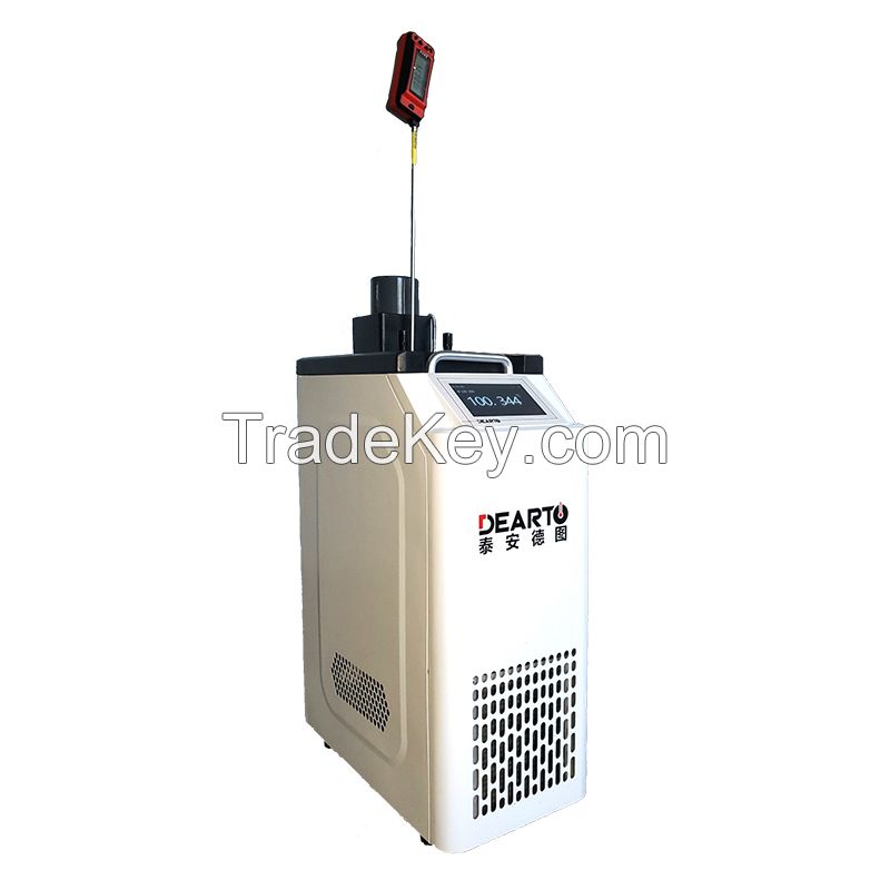 Portable intelligent cryostat with oil bath and touch screen