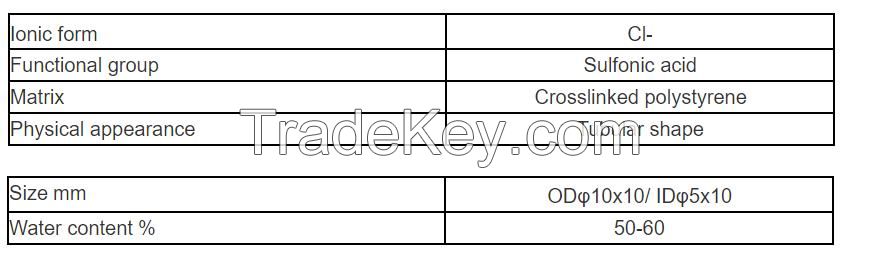 Strong acid polymeric catalyst and separation resin