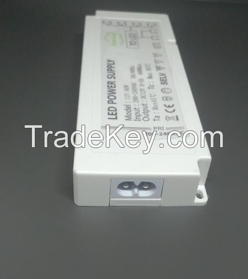 CV12V 18W, 24W, 36W, 60W, 100W Cabinet LED Driver with or without sensor