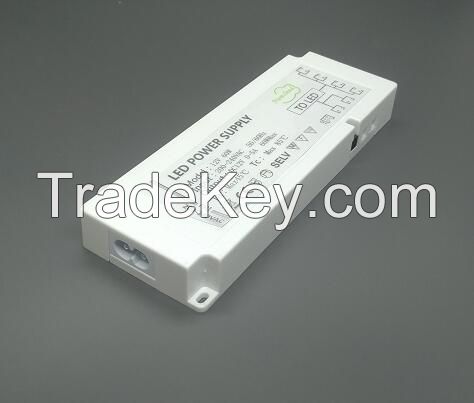 CV12V 18W, 24W, 36W, 60W, 100W Cabinet LED Driver with or without sensor