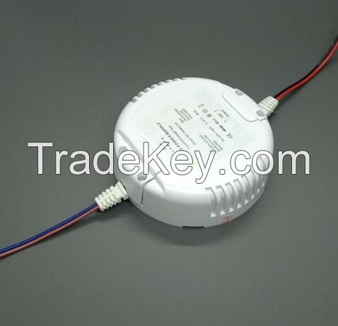 CV+CC 12W,20W,30W,60W,80W Round LED Driver/dimmable driver