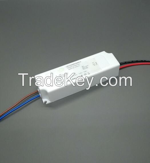 CV12V/24V 20W, 30W, 60W, 100W, 150W Constant Voltage Plastic Shell LED Driver IP67