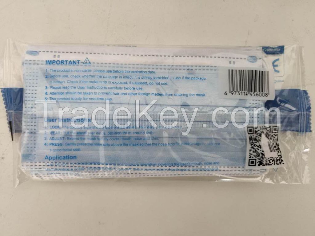 3 ply Disposable Medical Face Mask