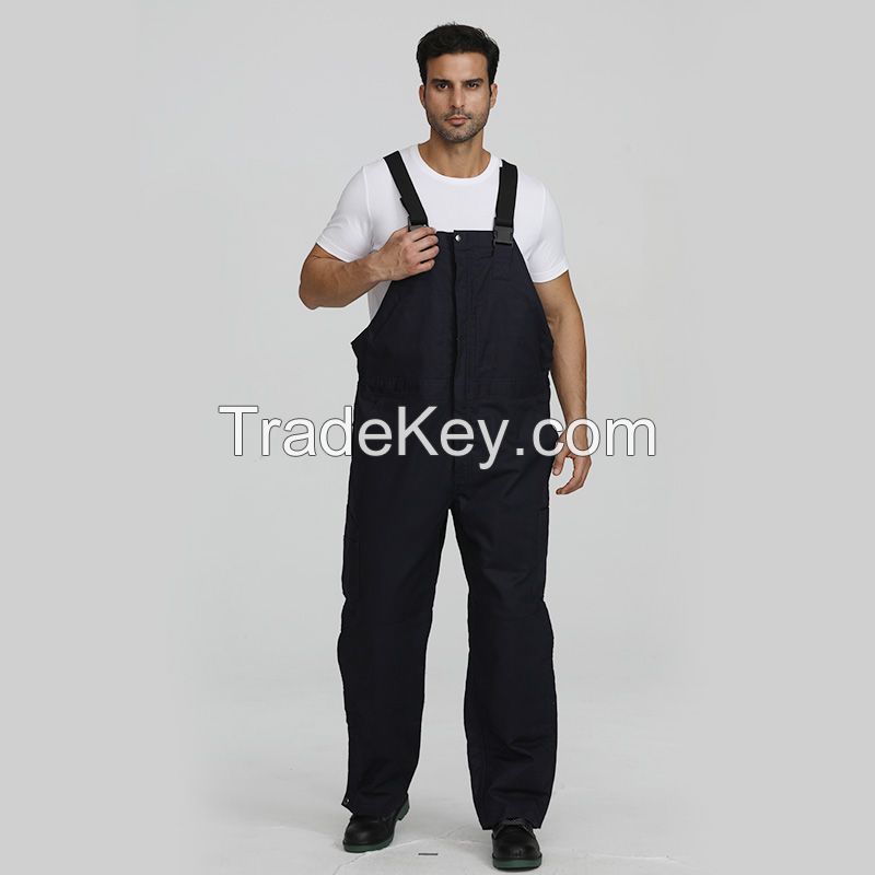 Flame-retardant industrial men's BIB pants