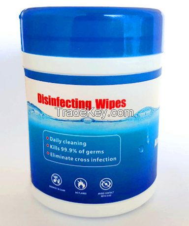 75% alcohol sterilized wipes in barrels