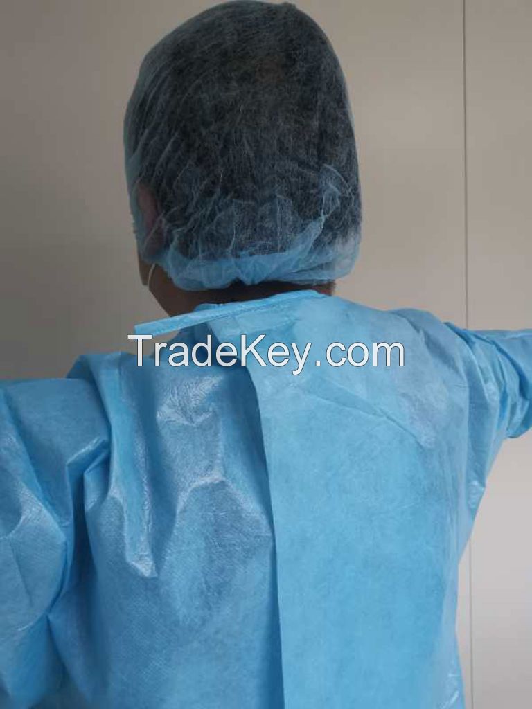 Waterproof full body protection medical disposable Isolation Gown