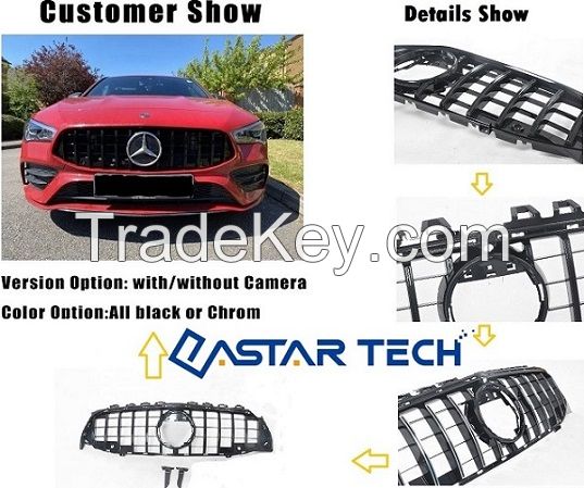 Hot Sale Gt Style Chrome  Cla W118 2020 ABS Car Front Bumper Grille