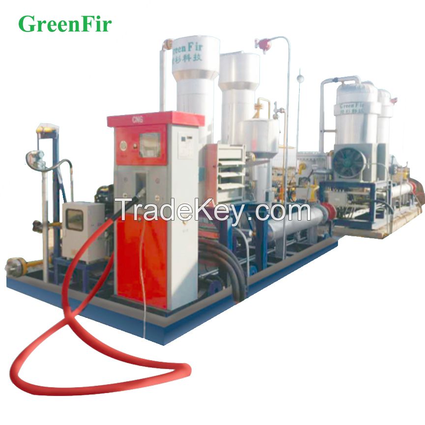 CNG gas booster compressor dispenser CNG storage cylinder