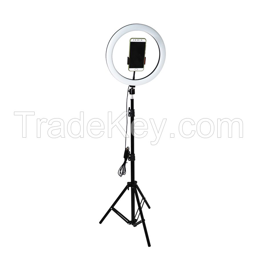 Factory Dimmable 12 inch Selfie LED Ring Fill Light With Tripod Stand Circle Light  Photo Video