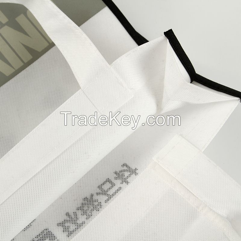 Promotional digital full color printing non woven tote bag travelling bag customization