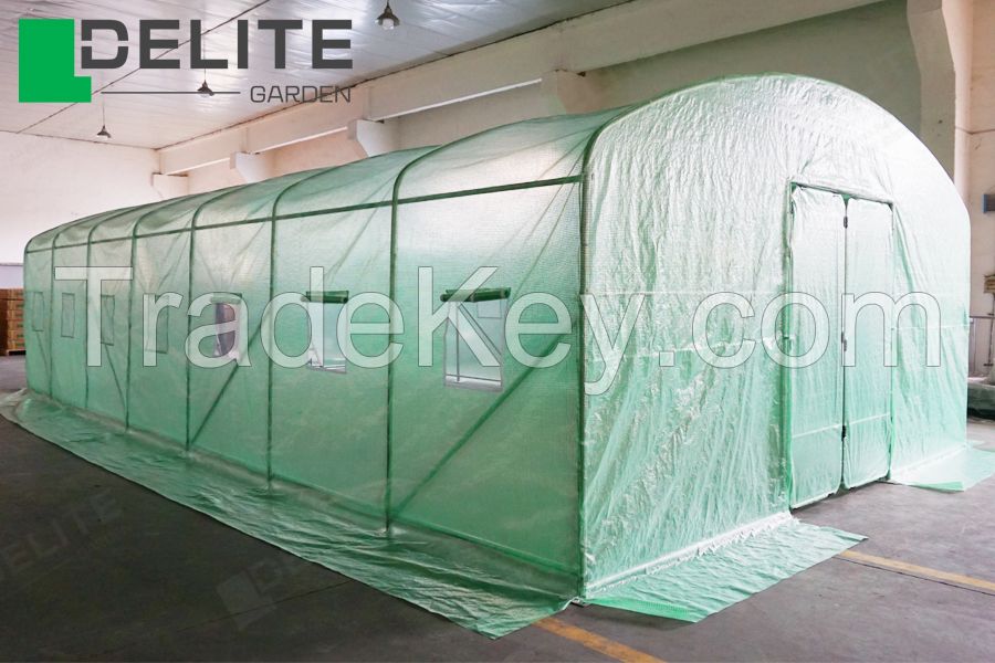 Polytunnel Greenhouse 16 ft W For Planting Breeding Seedling Plants