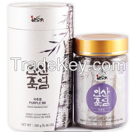 Purple 9x times Bamboo Salt 240g (Crystal) - Insan Bamboo Salt