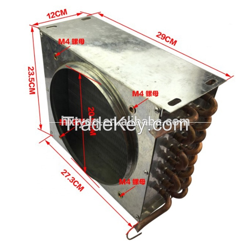 Mini Refrigerator Condenser Copper Aluminum Tube and Fin Condenser