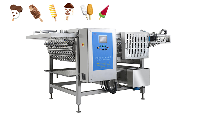 Stick ice cream pick up system