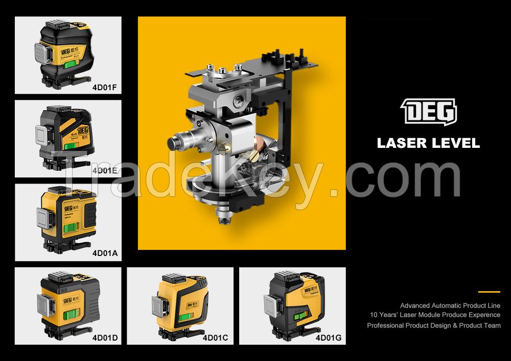 3D 12line Green beam laser level for construction