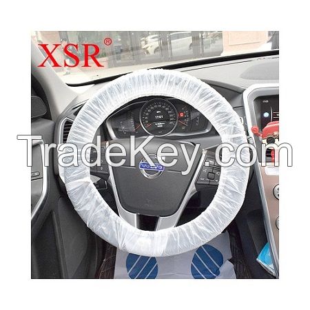 Disposable plastic waterproof car steering wheel cover