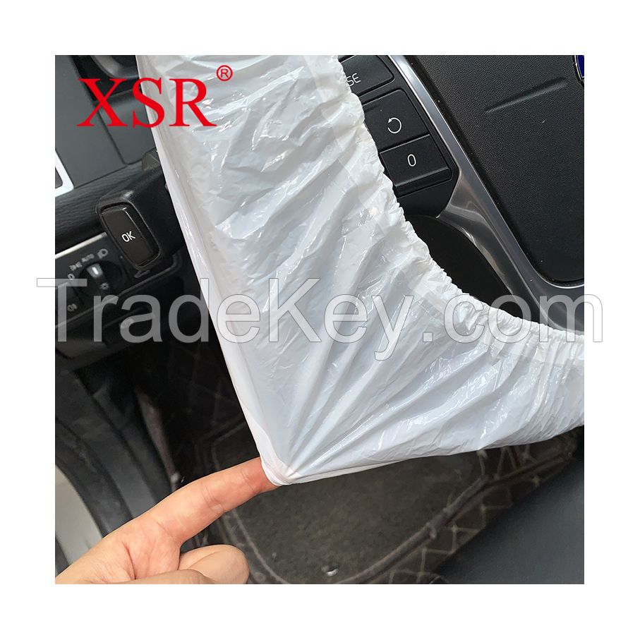 Disposable plastic waterproof car steering wheel cover