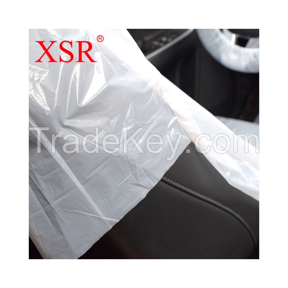 Disposable plastic custom logo waterproof car seat cover